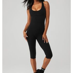 Alo Yoga Airbrush Physique Onesie Black
